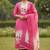 Beautiful pink color linen cotton fabric designer salwar kameez for girls