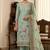 Blue color smart and elegant lilen cotton salwar kameez