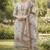 Off white color smart and elegant lilen cotton salwar kameez