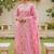 Pink color beautiful printed designer modal silk salwar suit