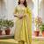 Yellow color beautiful printed designer modal silk salwar suit