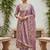 Purple color beautiful printed designer modal silk salwar suit