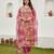 Pink color beautiful printed designer modal silk salwar suit