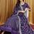 Women's Purple Premium Georgette Embroidered Semi-Stitched Lehenga Choli with Dupatta