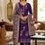 Purple color viscose georgette designer printed ethnic salwar kameez