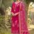 Pink color viscose georgette designer printed ethnic salwar kameez