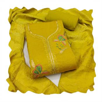 Yellow color viscose georgette designer printed ethnic salwar kameez 2