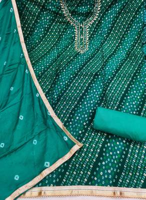 Rama color cotton designer printed ethnic salwar kameez 3