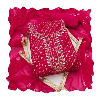 Pink color cotton designer printed ethnic salwar kameez 2