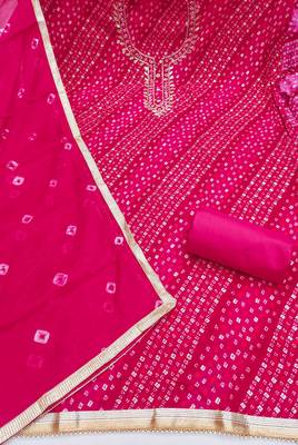 Pink color cotton designer printed ethnic salwar kameez 3