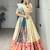 Firozi Color Zari Weaving Work Paithani Silk Lehenga Choli With Unstitched Blouse