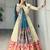 Firozi Color Zari Weaving Work Paithani Silk Lehenga Choli With Unstitched Blouse