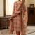 Brown color beautiful lilen cotton smart and ethnic salwar suit for trendy girls