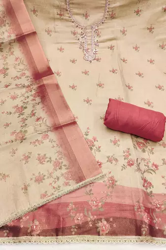 Maroon color beautiful lilen cotton smart and ethnic salwar suit for trendy girls