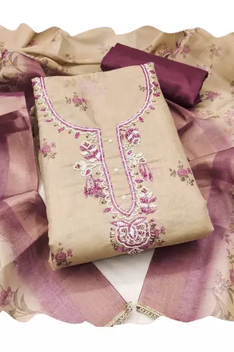 Pink color beautiful lilen cotton smart and ethnic salwar suit for trendy girls