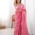 Pink Color Thread With Sequence Work Gold Crush Silk Saree