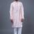 Light pink embroidered, mirror silk kurta pant