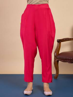 Pink women kurta pant dupatta set 4