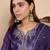 Purple women kurta pant dupatta set