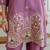 Stylish pink ethnic kurta set with heavy floral embroidery