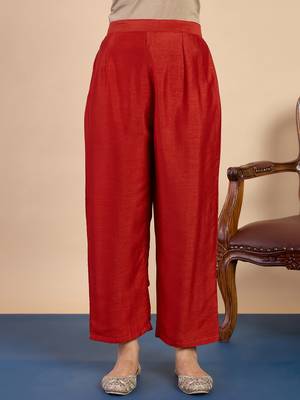 Rust women kurta pant dupatta set 4