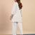 White women khadi cotton kurta pant set