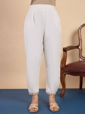 White women khadi cotton kurta pant set 4
