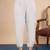 White women khadi cotton kurta pant set