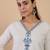 White women khadi cotton kurta pant set