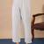 White women khadi cotton kurta pant set