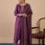 Magenta women kurta pant dupatta set