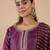 Magenta women kurta pant dupatta set
