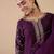 Wine women kurta pant dupatta set