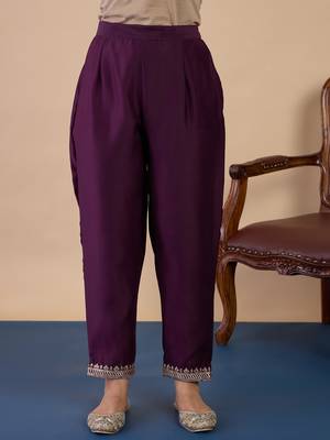 Wine women kurta pant dupatta set 4