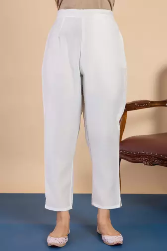 White women kurta pant dupatta set