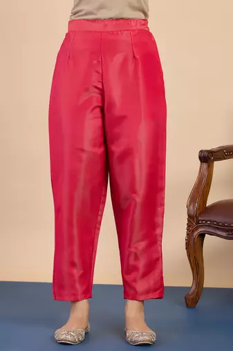 Pink women kurta pant dupatta set