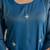 Stylish blue ethnic kurta set with heavy floral embroidery