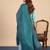 Blue women kurta pant dupatta set