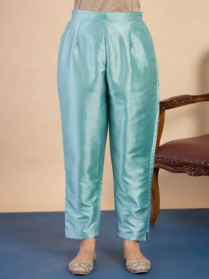 Blue women kurta pant dupatta set 4