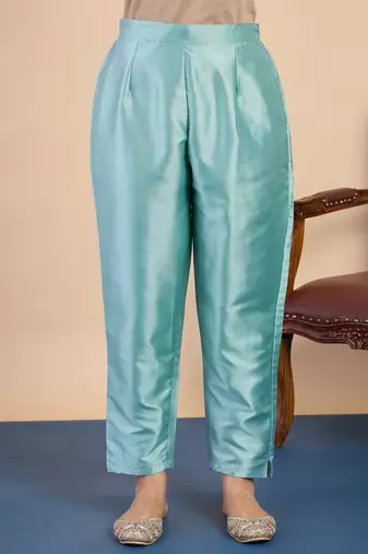 Blue women kurta pant dupatta set