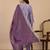 Lavender women kurta pant dupatta set