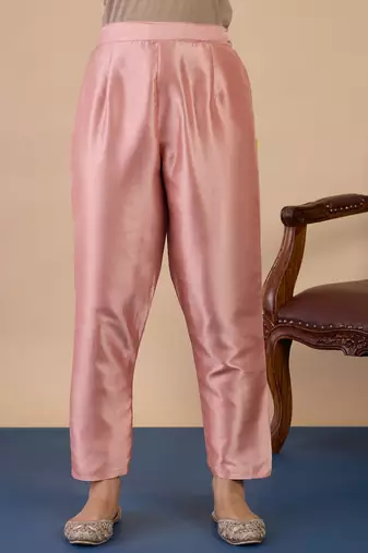 Peach women kurta pant dupatta set