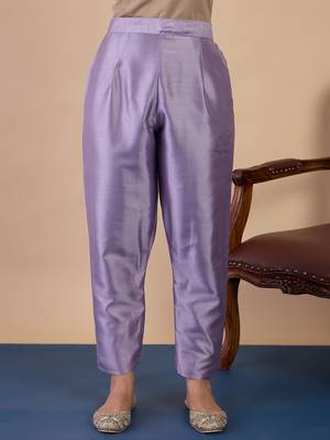 Lavender women kurta pant dupatta set 4