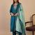 Green women kurta pant dupatta set