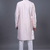 Light pink embroidered, mirror silk kurta pant