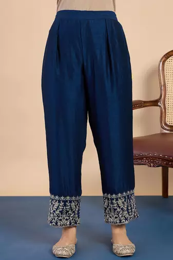 Teal women kurta pant dupatta set