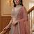 Gorgeous Dusty Pink Zircon Work Net Engagement Wear Lehenga With Blouse