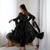 Black color mal chanderi silk hand embroidery work long gown