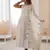 White color roman silk embroidery work  party wear gown