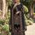 Black fendy silk heavy embroidery work party wear sharara suit